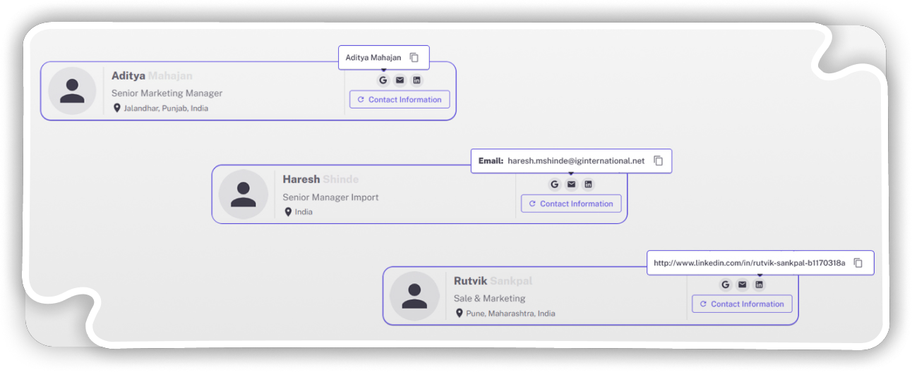 Company Contact Data